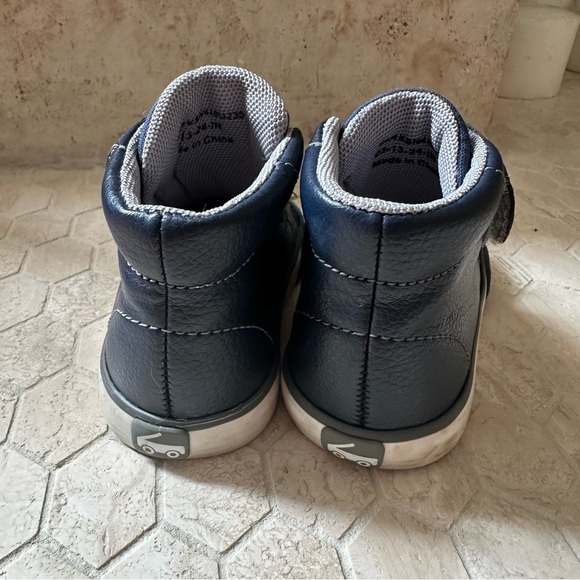 See Kai Run Toddler Navy and White High-Top Shoes - Picture 6 of 8